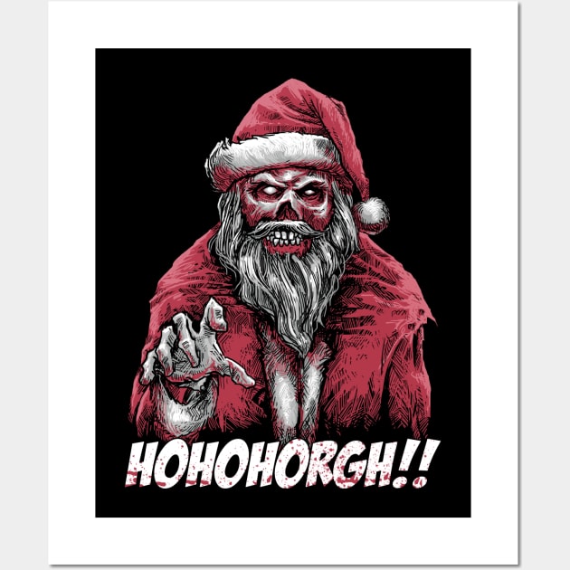 Santa zombie Wall Art by akawork280